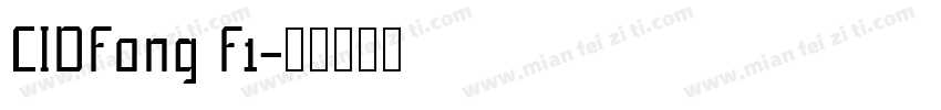 CIDFong F1字体转换